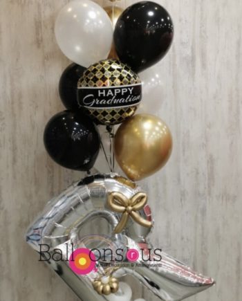 arrangement graduation with big letter