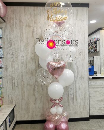 Birthday Customized Bunche of confetti Balloons