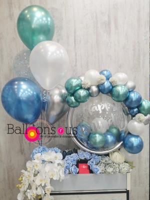 Big Artificial flowers with customized Balloon