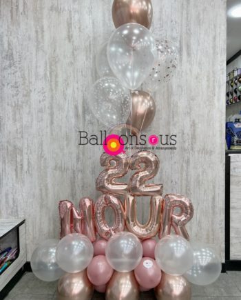 Birthday Arrangement name with age