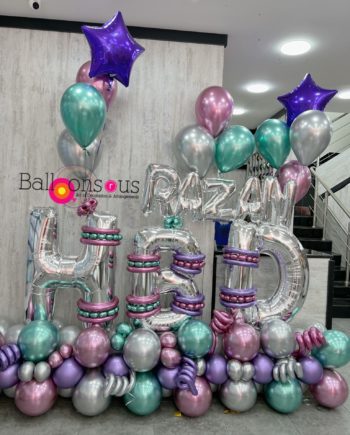 Birthday Arrangement with name
