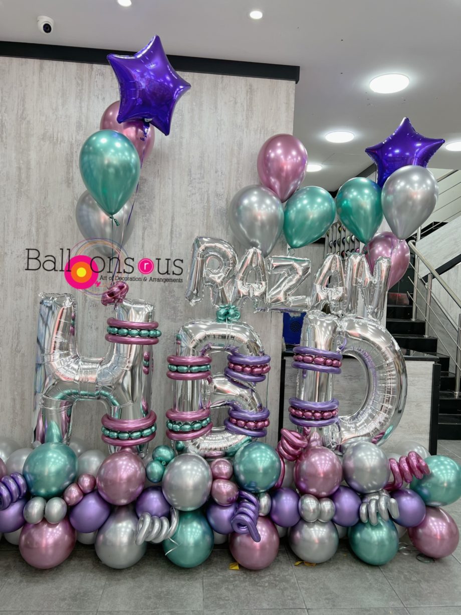 Birthday Arrangement with name