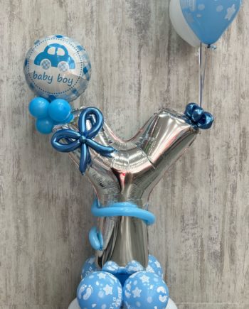Baby Boy Arrangement with big letter