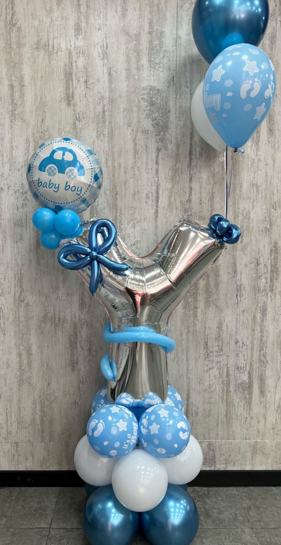 Baby Boy Arrangement with big letter