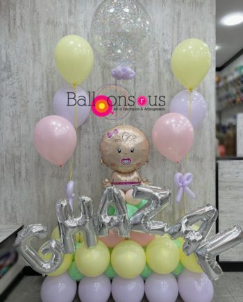 Baby Girl Arrangement of Pastel Colors