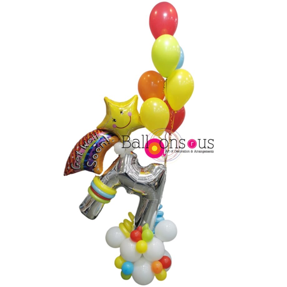 Get Well Soon Arrangement With Big Letter