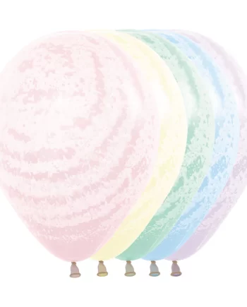 ROUND LATEX BALLOON INFINITY GRAFFITI WINTER PASTEL