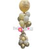 Teddy bear arrangement with Big customized balloon