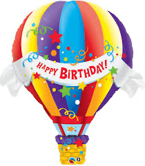 Birthday hotair balloon