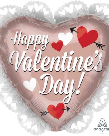 Heart Rose Gold Happy Valentine’s Day