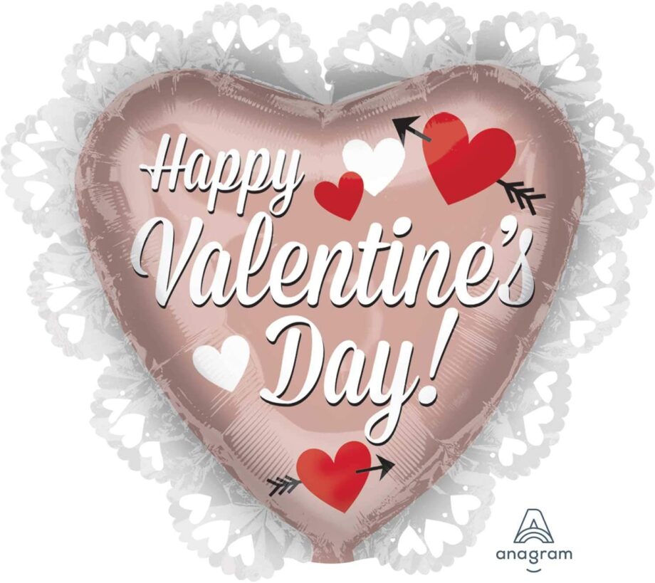 Heart Rose Gold Happy Valentine’s Day