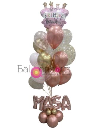Birthday bunch with name