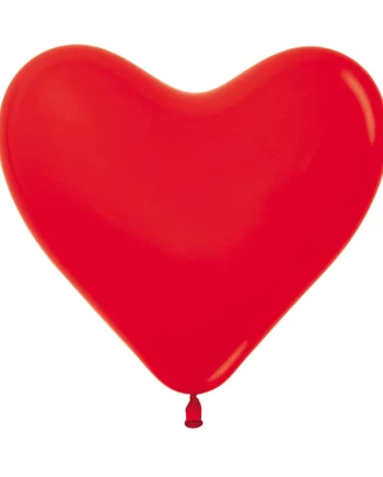 LATEX BALLOON HEART FASHION RED