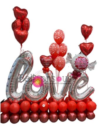 LOVE arrangement script letters
