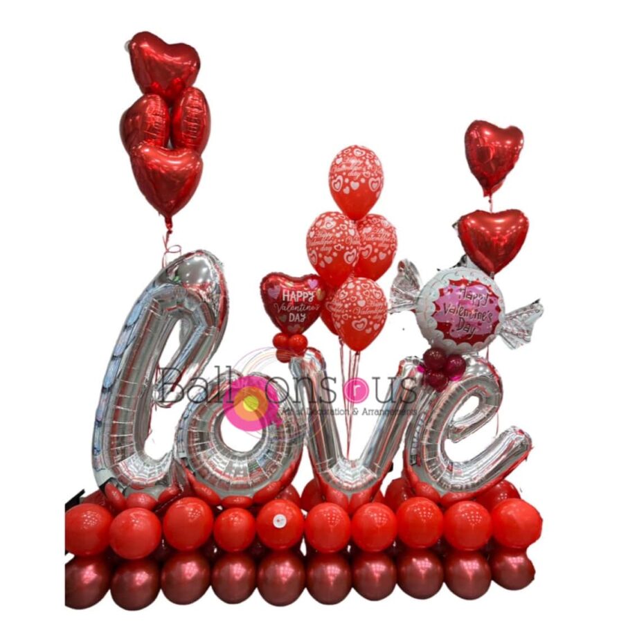 LOVE arrangement script letters
