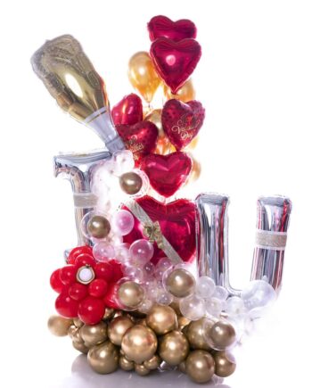 LOVE YOU ARRANGEMENT WITH champagne