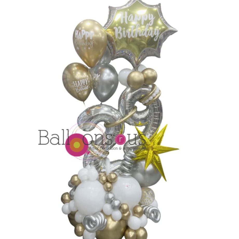 Birthday Arrangement with Big Age
