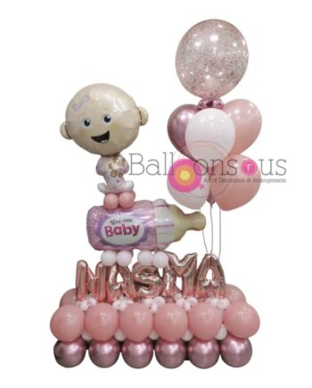 Baby Girl Rose Gold letters