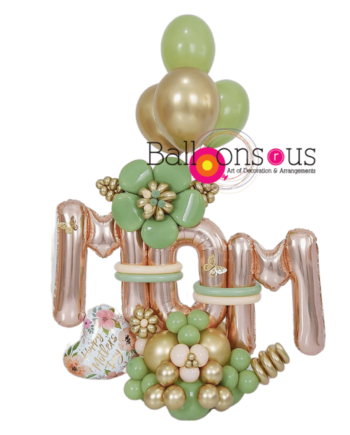 Green With Rose gold Mom arrangement