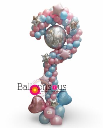 Gender Reveal Question Mark stand