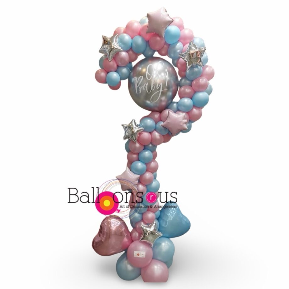 Gender Reveal Question Mark stand