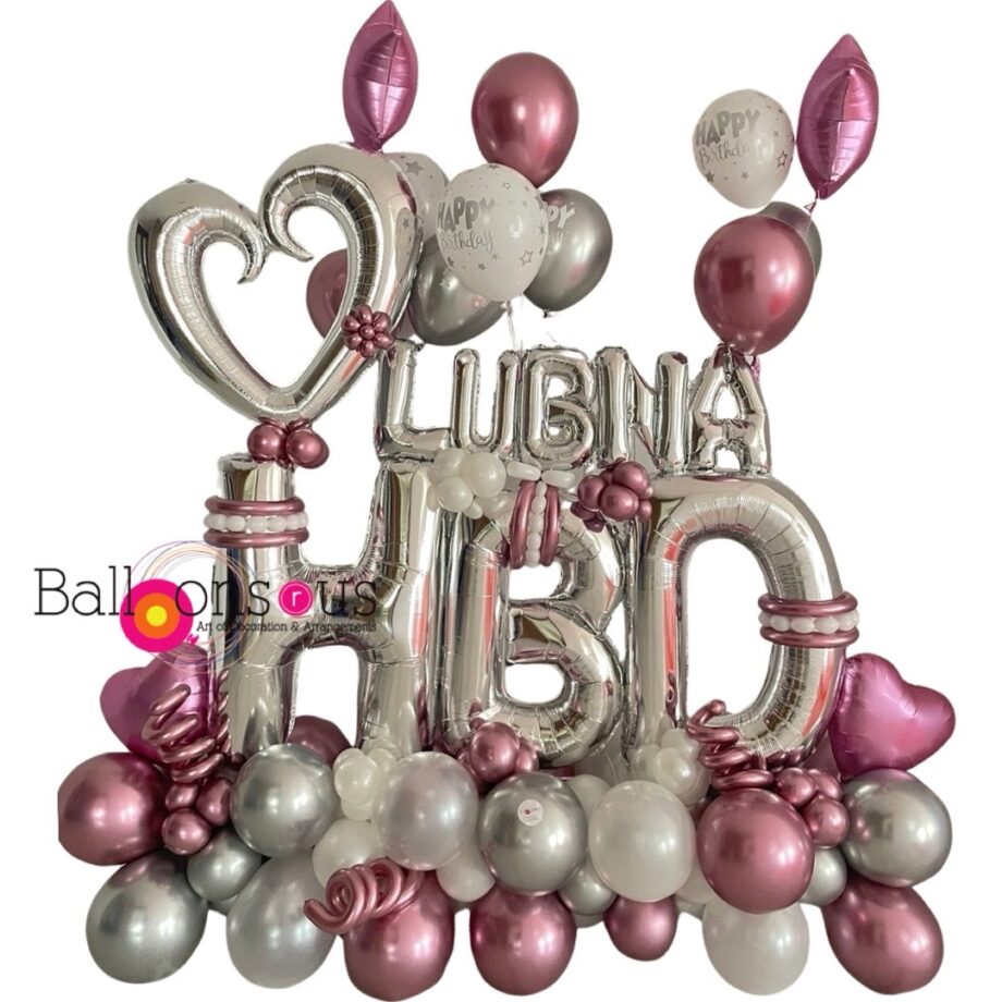 Birthday Arrangement with Name
