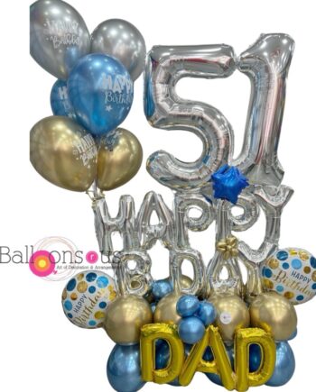 Birthday Arrangement with big age