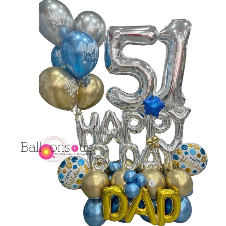 Birthday Arrangement with big age