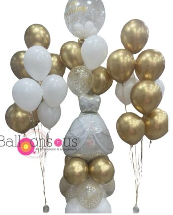 Wedding Arrangement with dress