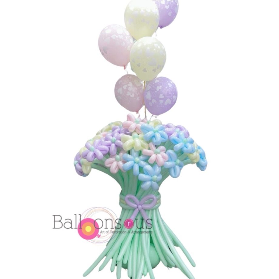 Bouquet of 50 flowers Balloons