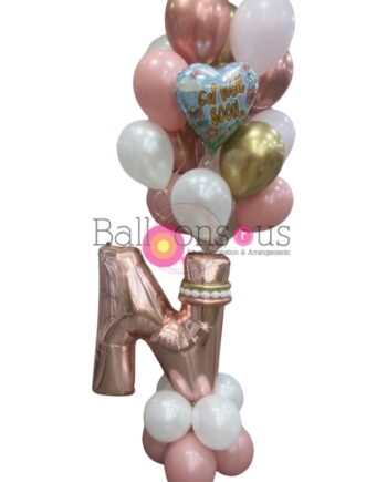 Get Well Soon Arrangement with Big Letter