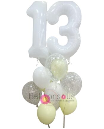 Bunche Of Helium Balloon with Age