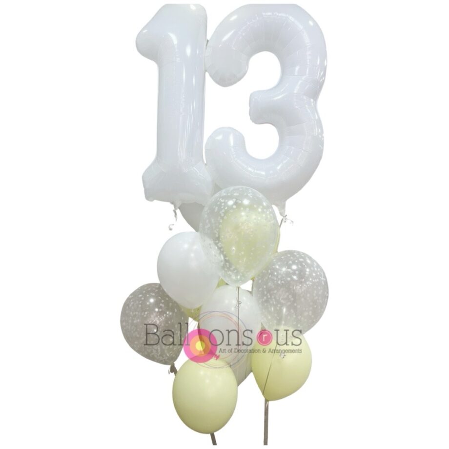Bunche Of Helium Balloon with Age