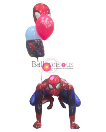 Big Air walker balloon with helium bunch