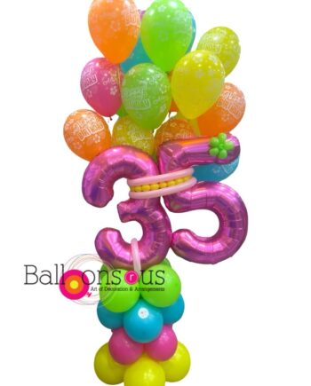 Birthday Arrangement with big age