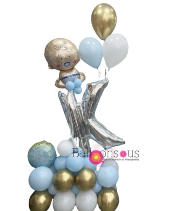 Baby Stand with Big Letter