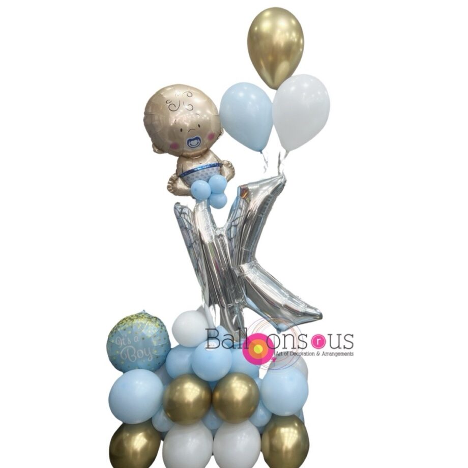 Baby Stand with Big Letter