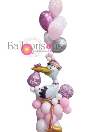 Swan Baby Girl Arrangement