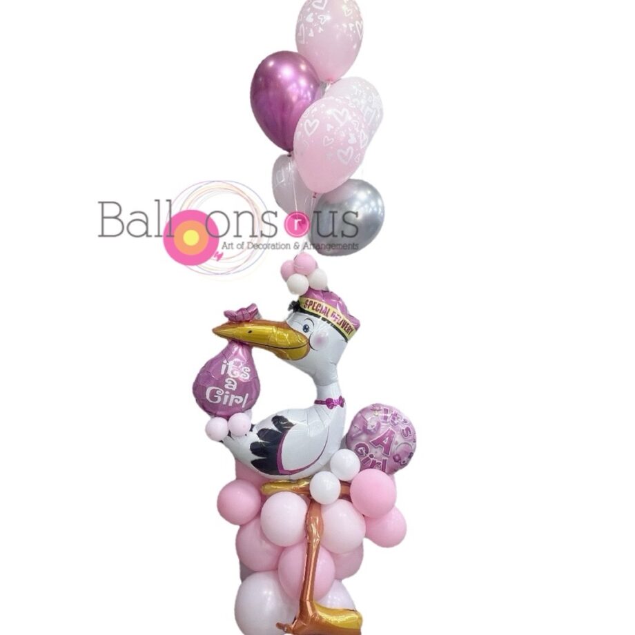 Swan Baby Girl Arrangement