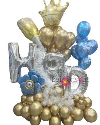 Happy Birthday Luxury Stand with Champagne bottle
