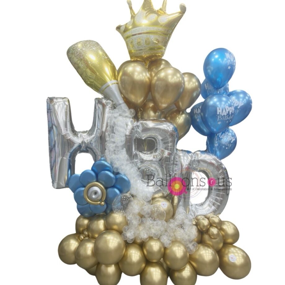 Happy Birthday Luxury Stand with Champagne bottle
