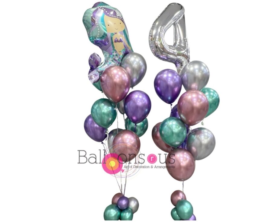 Mermaid Helium Bunches Balloon