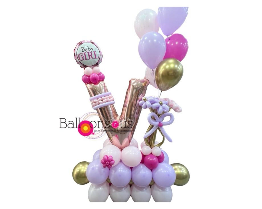 New Baby Girl stand