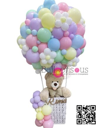 Hotair Balloon with Big Teddy Bear