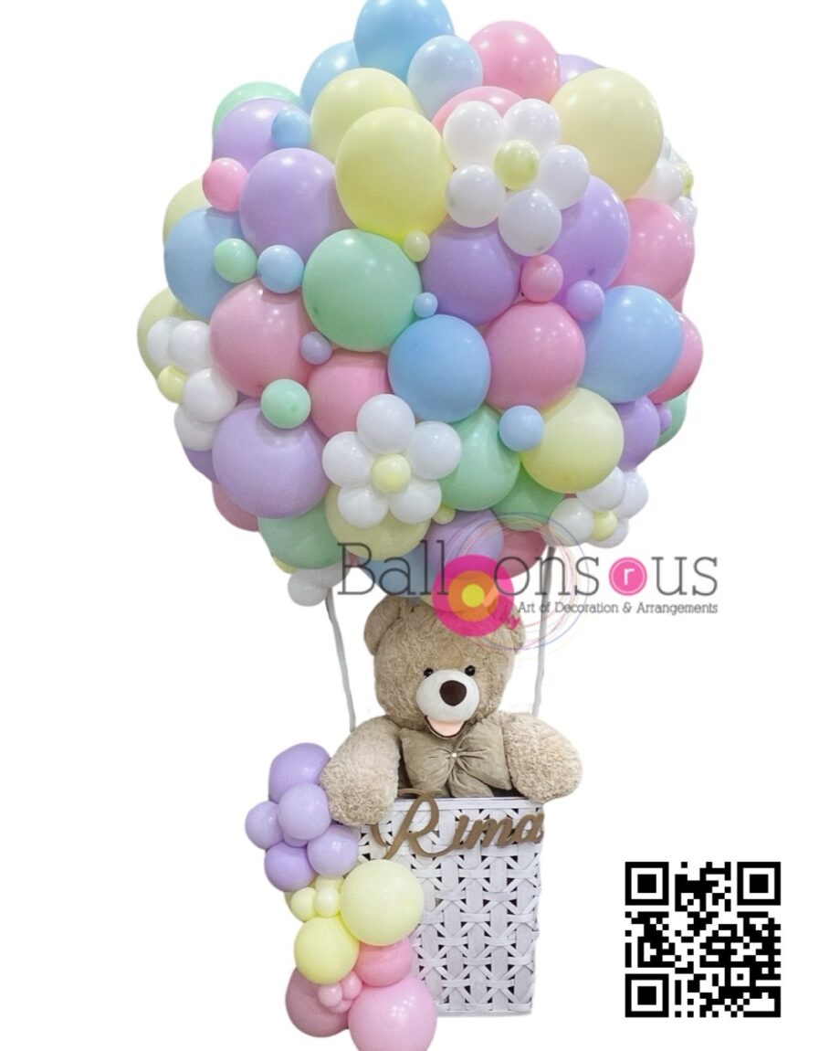 Hotair Balloon with Big Teddy Bear