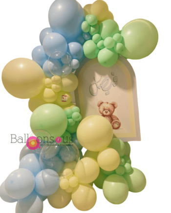 Balloons welcoming with stand
