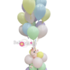Unicorn Arrangement with 15 helium balloons