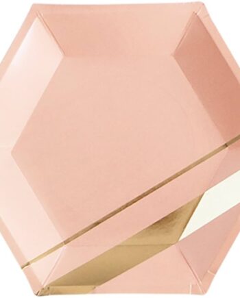 Peach Bluch pink with Gold