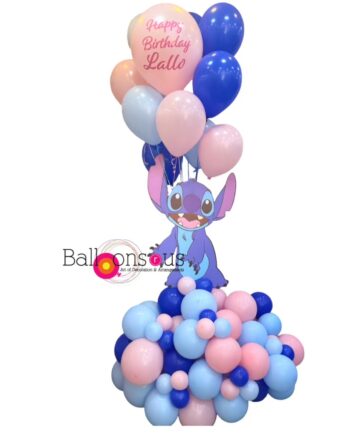 Stitch Theme Balloons Arrangement