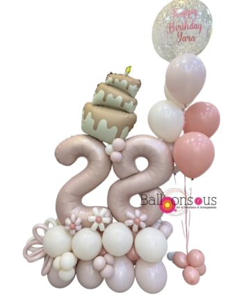 New Matte Colors Birthday Arrangement